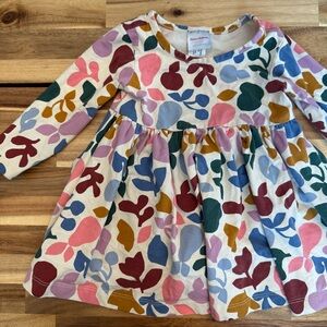 Hanna Andersson Dress Long Sleeve Floral Colorful Cottagecore 18-24 months